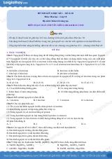 Đề thi giữa kì 1 Hóa 10 Chân trời sáng tạo - Đề số 10
